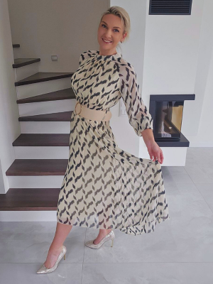 Ilga šifoninė suknelė